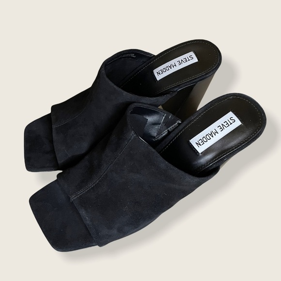 STEVE MADDEN Teles Slide Sandal Black Size 10 NWT - Picture 4 of 10